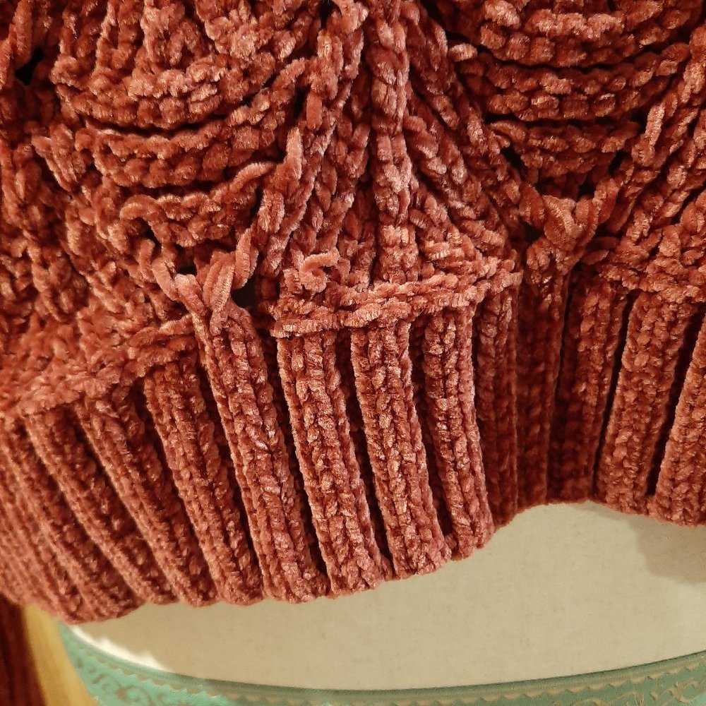 POL Soft Cropped Maroon Turtleneck - Picture 4 of 12